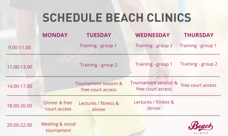 Schema Beach Clinics VT25